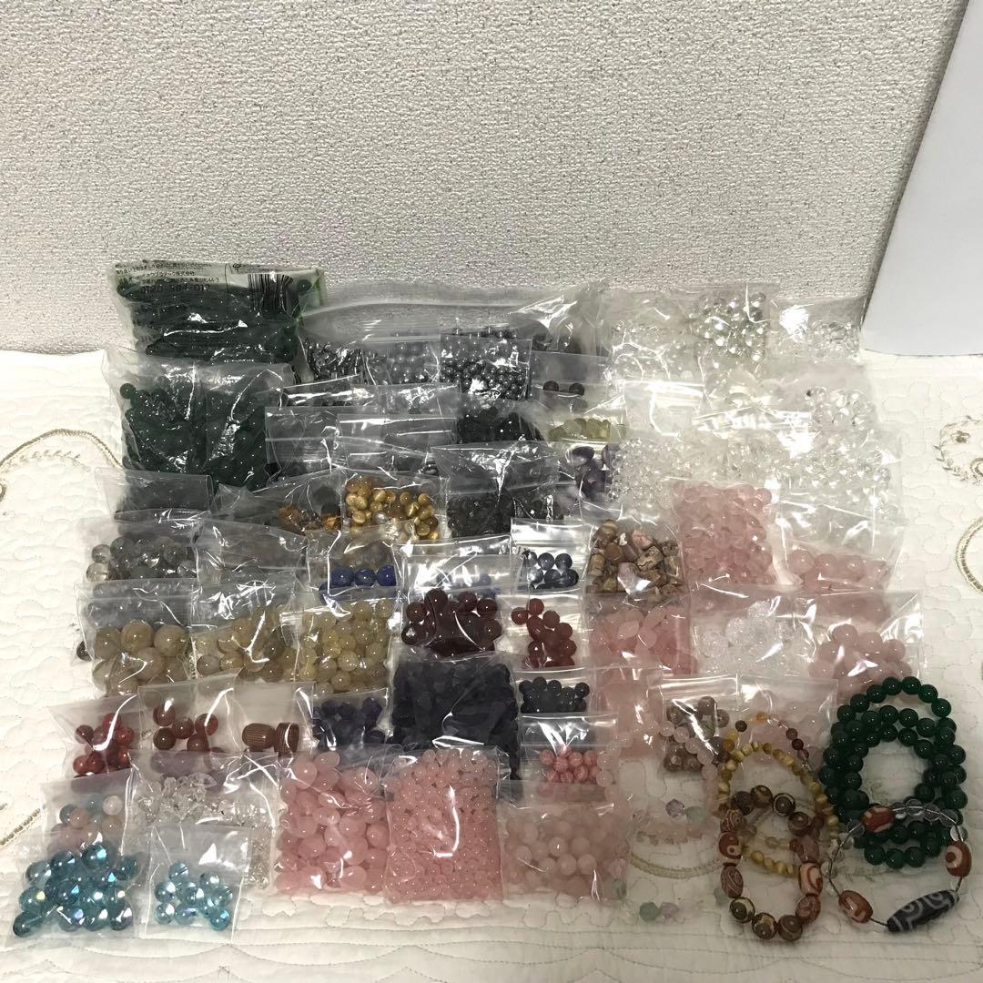 まとめ売り　パワーストーン　パーツ　ブレスレット　さざれ　水晶　4,795g
