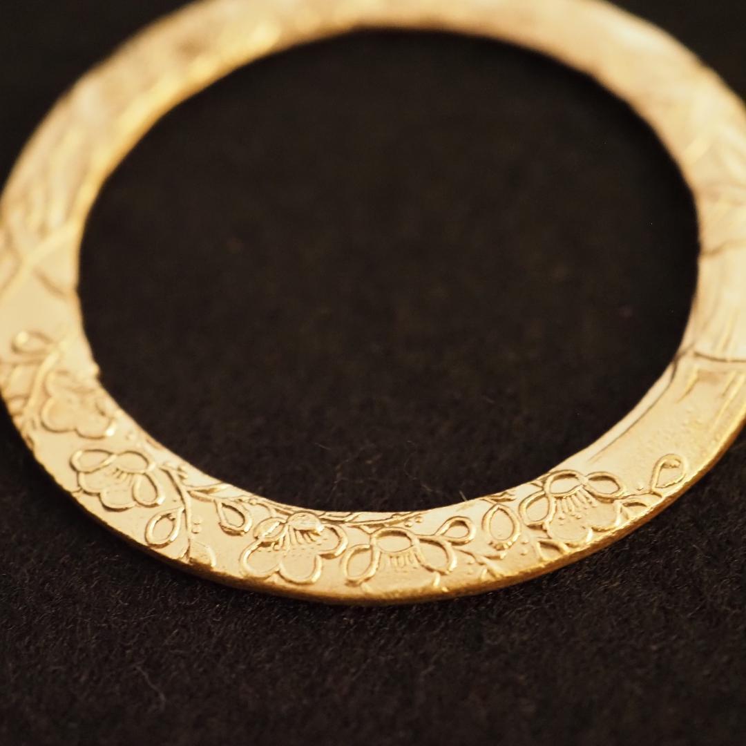 骨董品　アンティーク品　蚊帳吊輪　松竹梅金工　古物　時代物　コレクション　　17