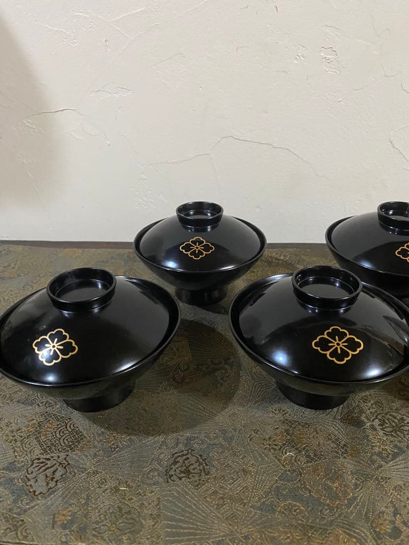 茶道具　懐石道具　輪島塗　吸物椀　超美品　木箱入り