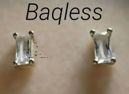 ⭐️Baqless/バックレス ジルコニアコレクション スクエアピアス