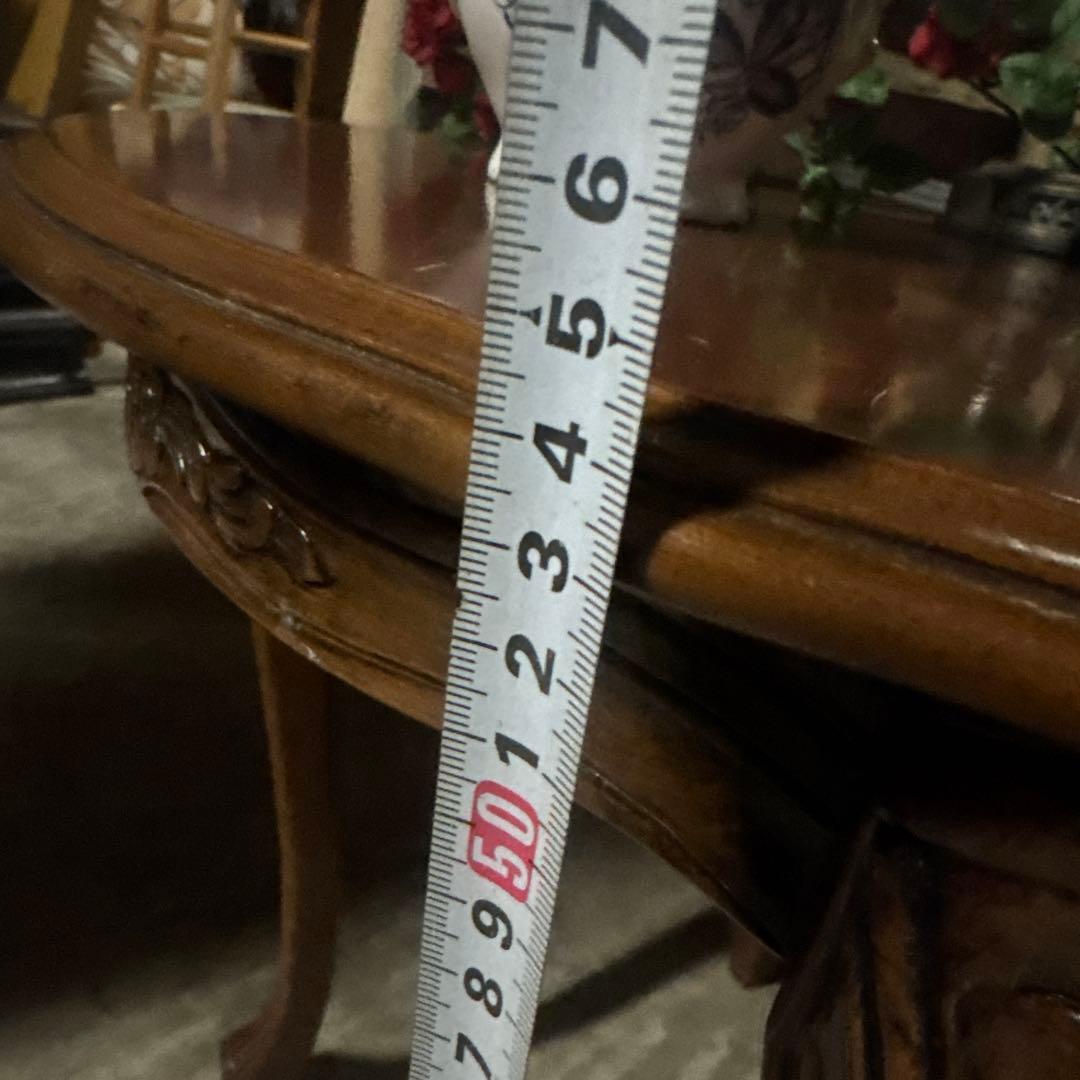 輸入家具　木製テーブル ブラウン