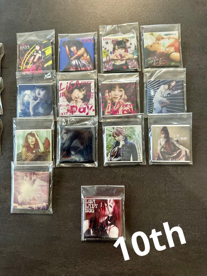 【激レア】LiSAジャケット缶バッジ　フルコンプ　5th 10th