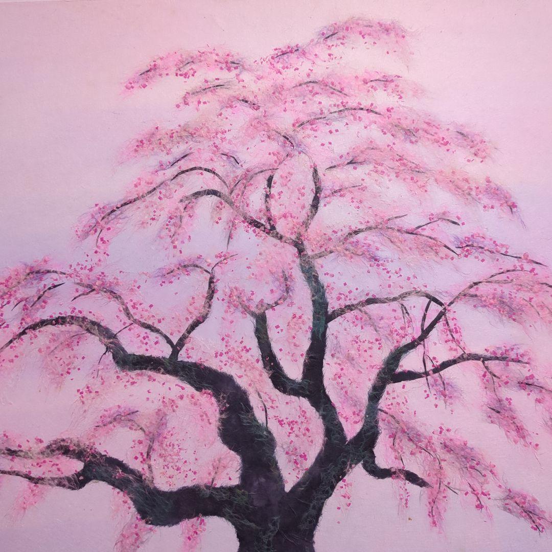 期間限定値下げ！【ちぎり絵】　桜の宴　(P 10サイズ)　暮らしに彩りを