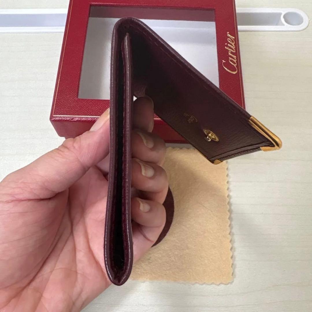 Cartier カルティエ ボルドー スクエア型 ケース 小銭入れ