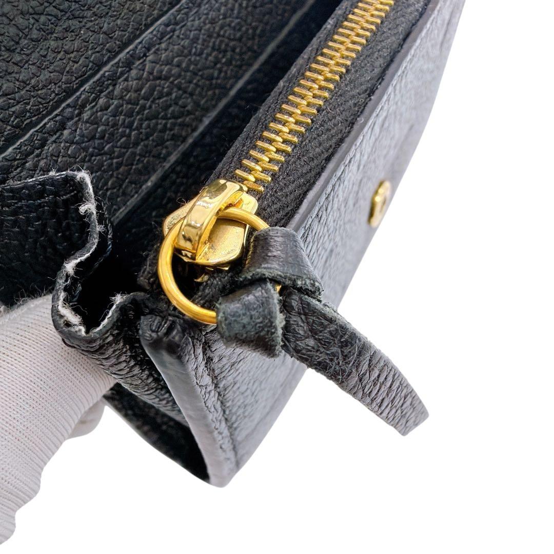 ルイヴィトン M81455 モノグラムアンプラント ポルトモネ ロザリ 折り財布