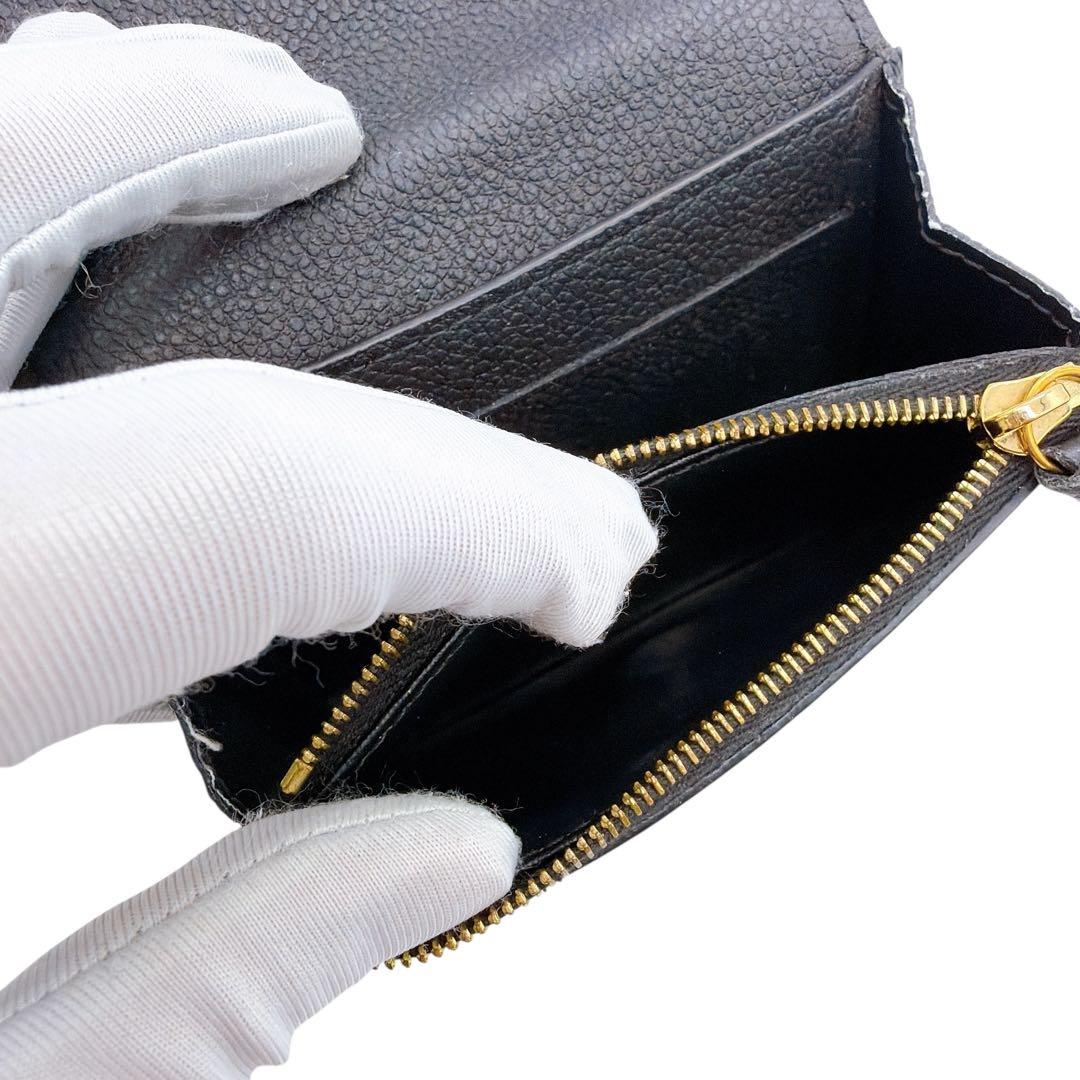 ルイヴィトン M81455 モノグラムアンプラント ポルトモネ ロザリ 折り財布