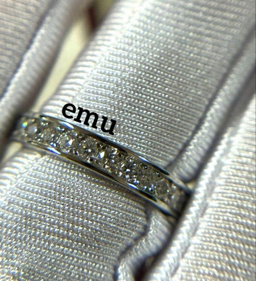 マンヤ様 / 最高級モアサナイト / フルエタニティリング / レール留め