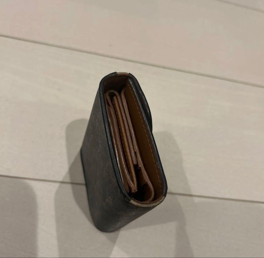 CELINE セリーヌ マカダム 総柄 トリオンフ 三つ折り財布