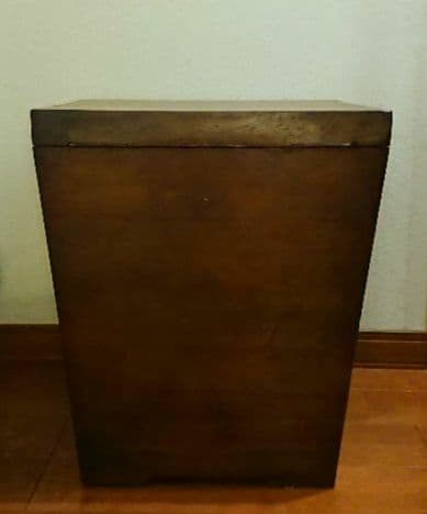 アンティーク雑貨 昭和レトロ 古い 木箱 ゴミ箱 収納箱 ボックス