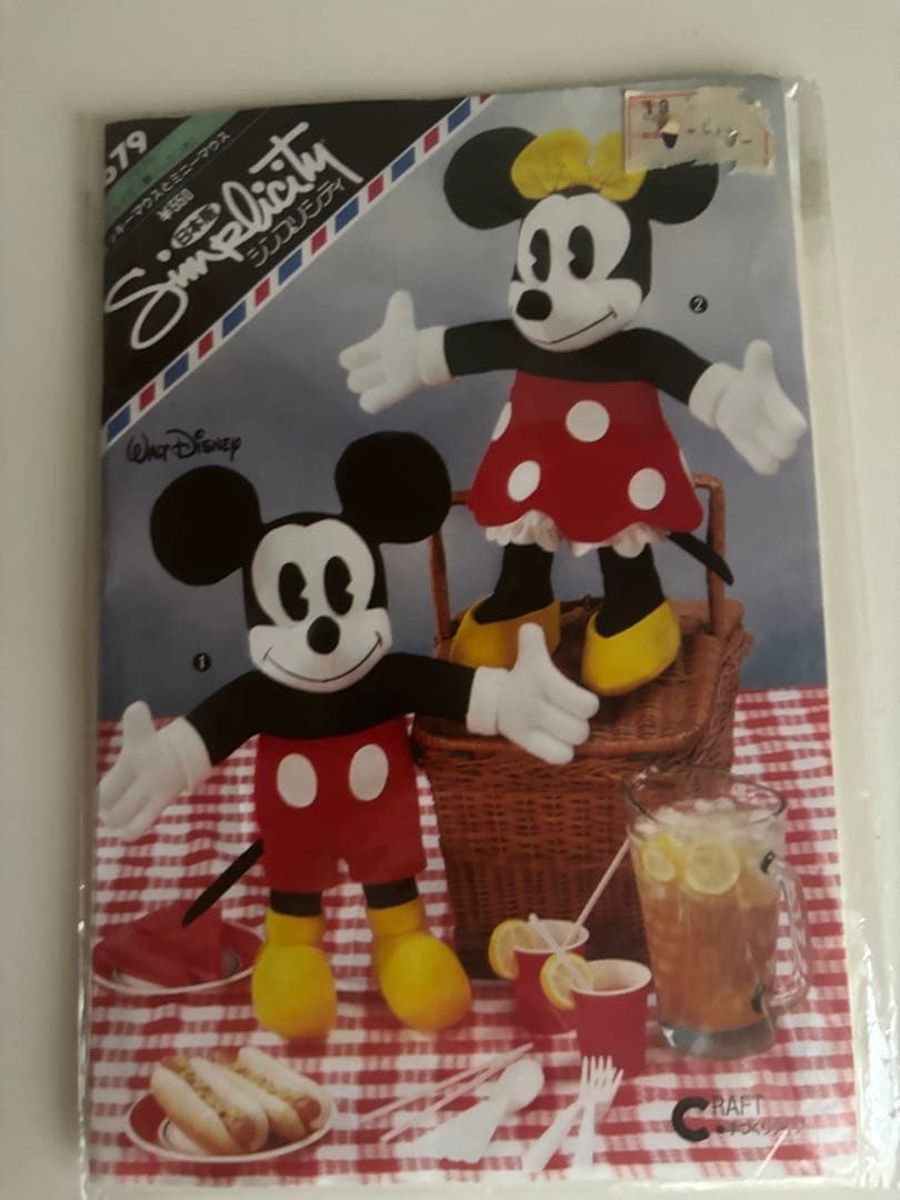 ビンテージ！新品！シンプリシティ　日本版　ミッキーとミニー　クラフト