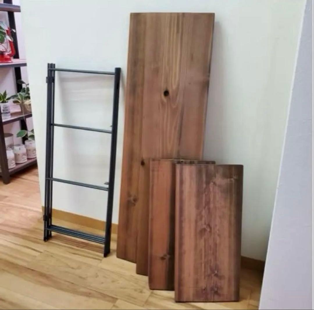 アイアンラック　キャンプテーブル　キッチンテーブル　シェルフ　②