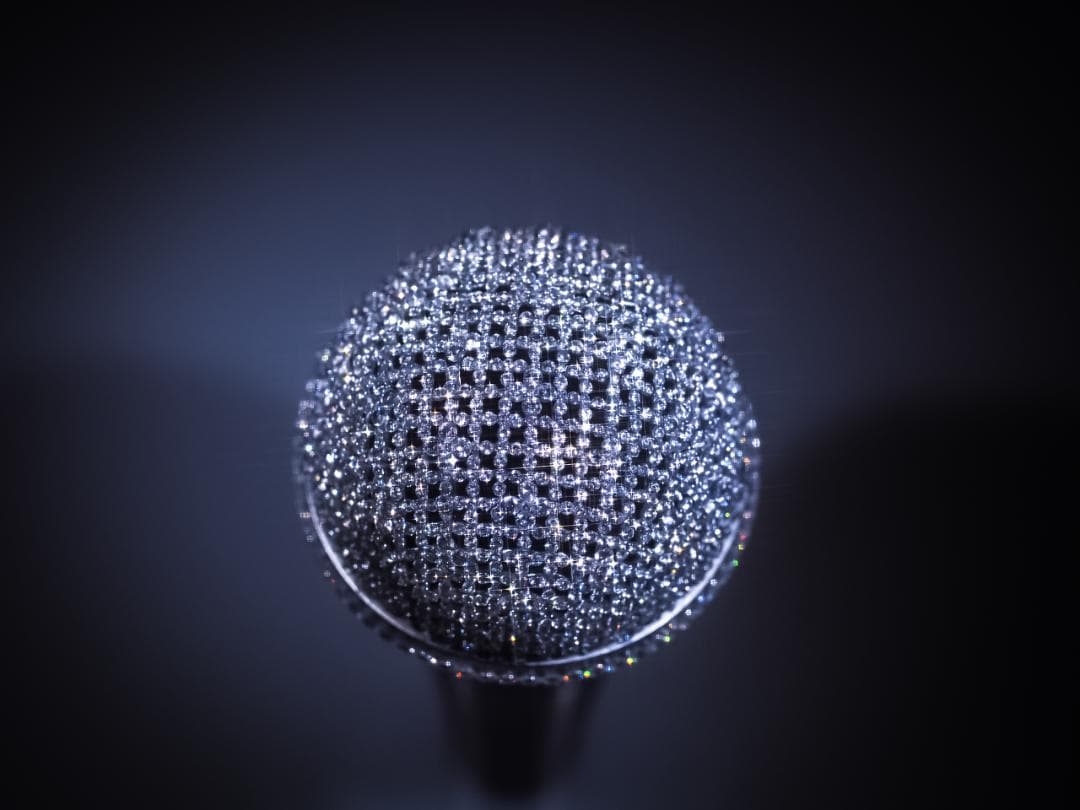 中島美嘉 ツアーで実際に使用した ダイヤモンドマイクロフォン スワロジルコニア