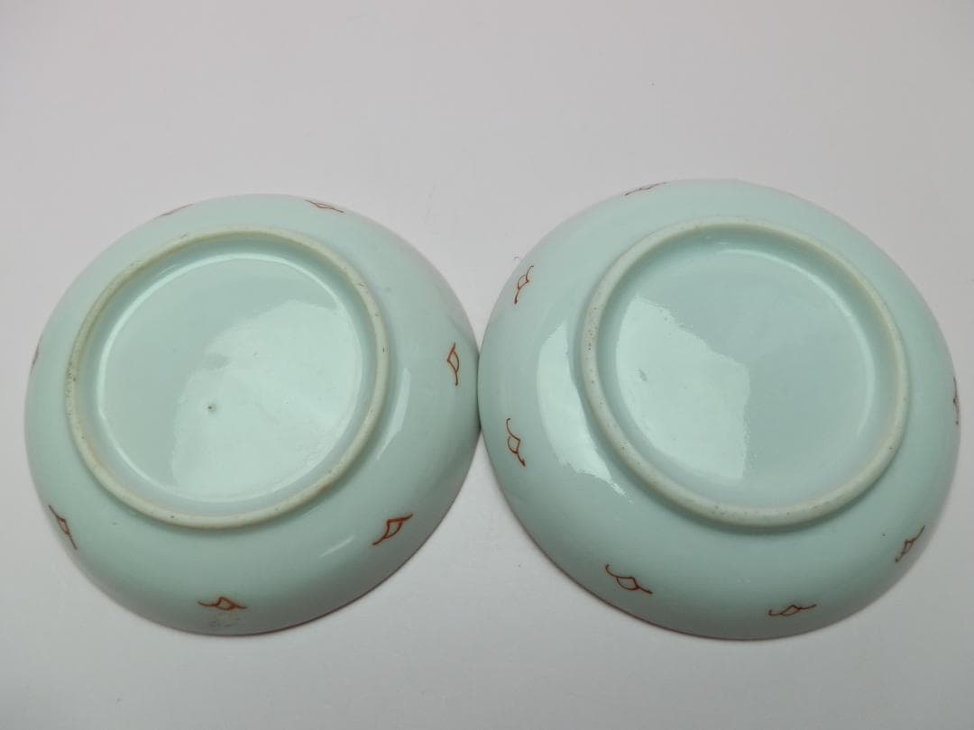 時代物 色絵 錦手 小花紋 小皿 10客 TN 82 70816