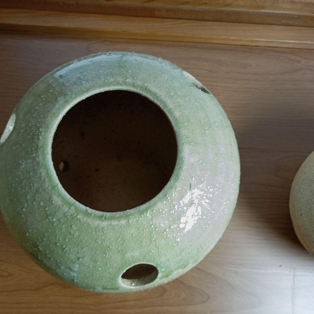 信楽焼　水琴窟 　大器の器　　卓上水琴窟