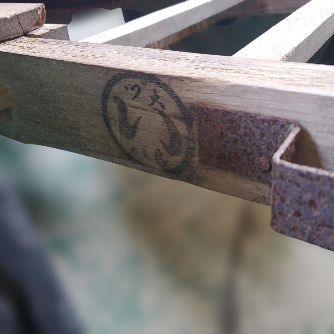 レトロ牛引き台車 木製大八車