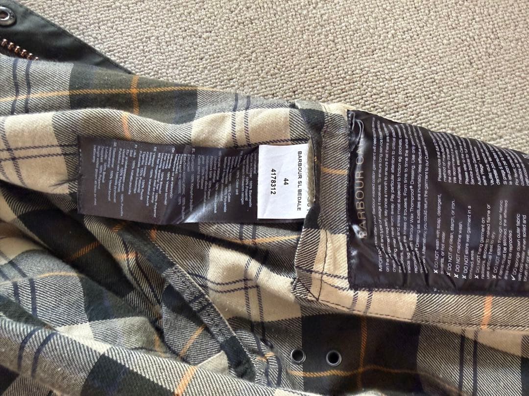 Barbour バブアー BEDALE SLセージ　サイズ44