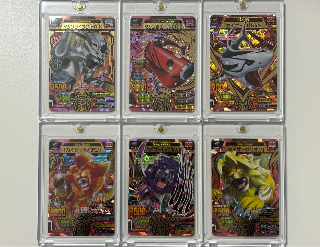 グレートアニマルカイザー ヒーロー マシン 6枚セット+10枚