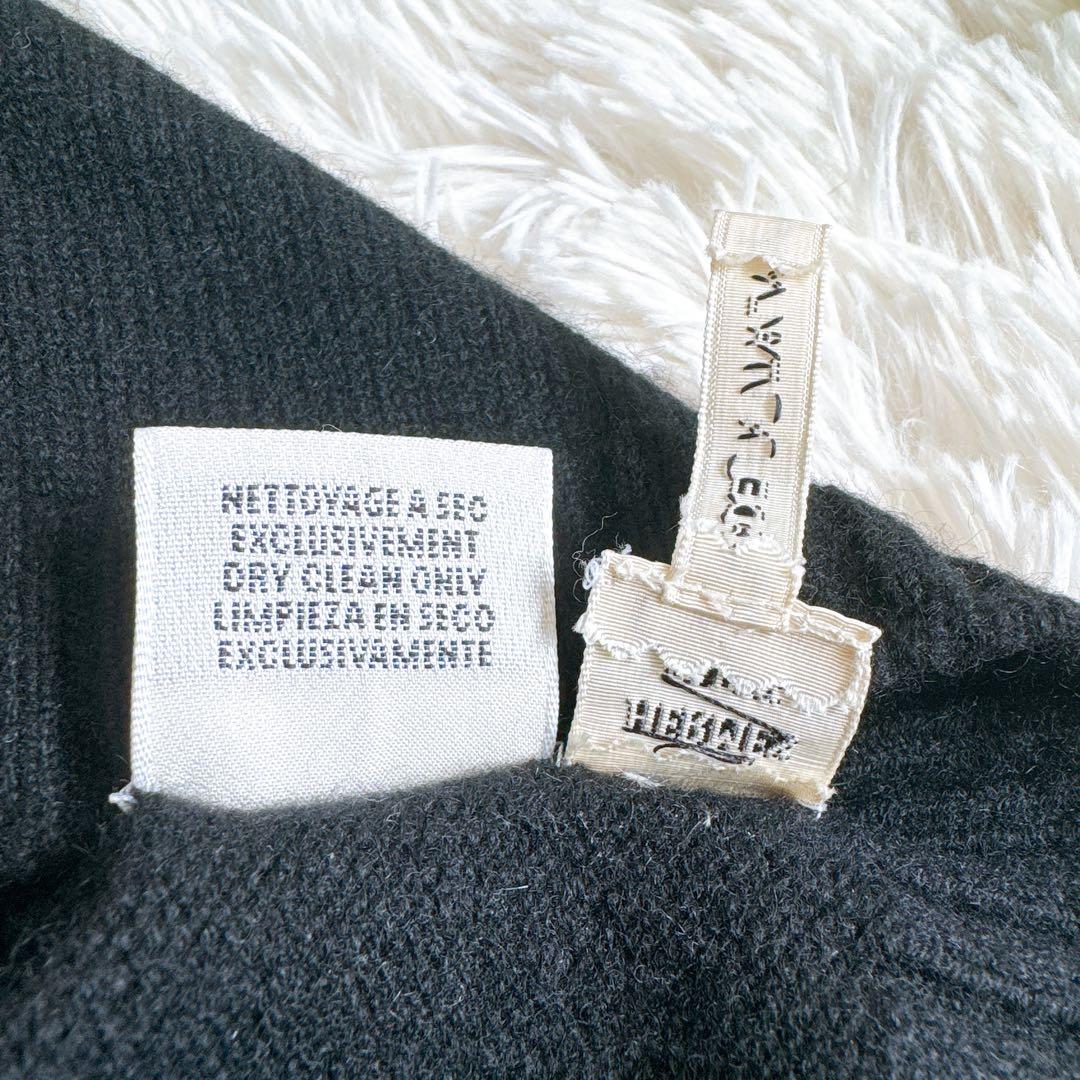 正規品　HERMES エルメス　カシミヤ100% ビーニー　ニット帽　ブラック