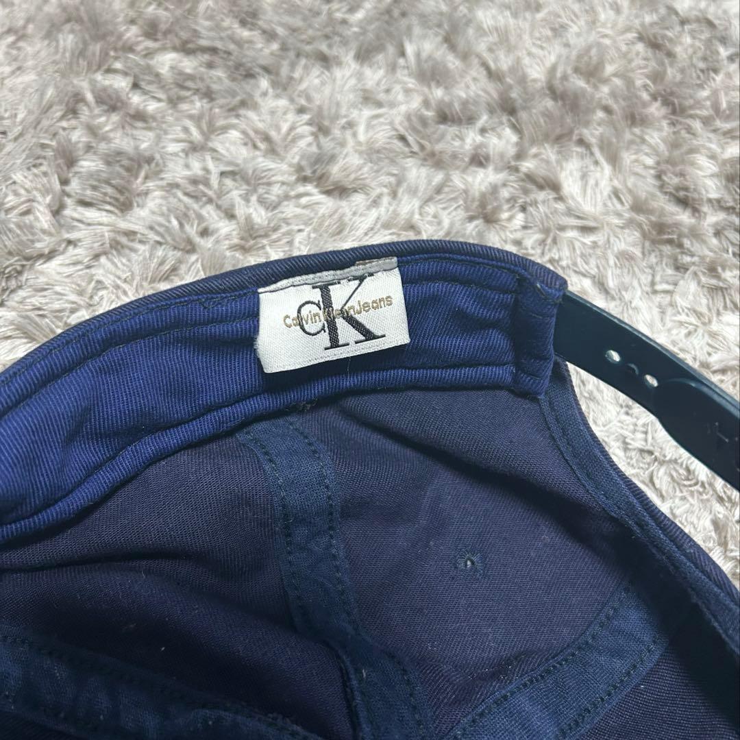 90s USA製   カルバンクライン キャップ ネイビー