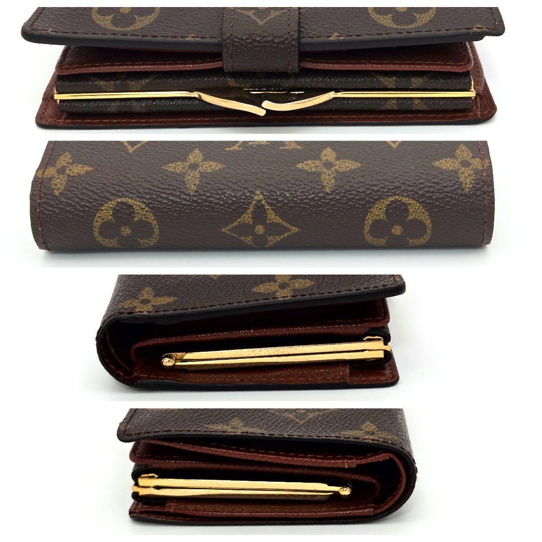 ルイヴィトン ポルトモネビエ ヴィエノワ モノグラム がま口 二つ折り財布