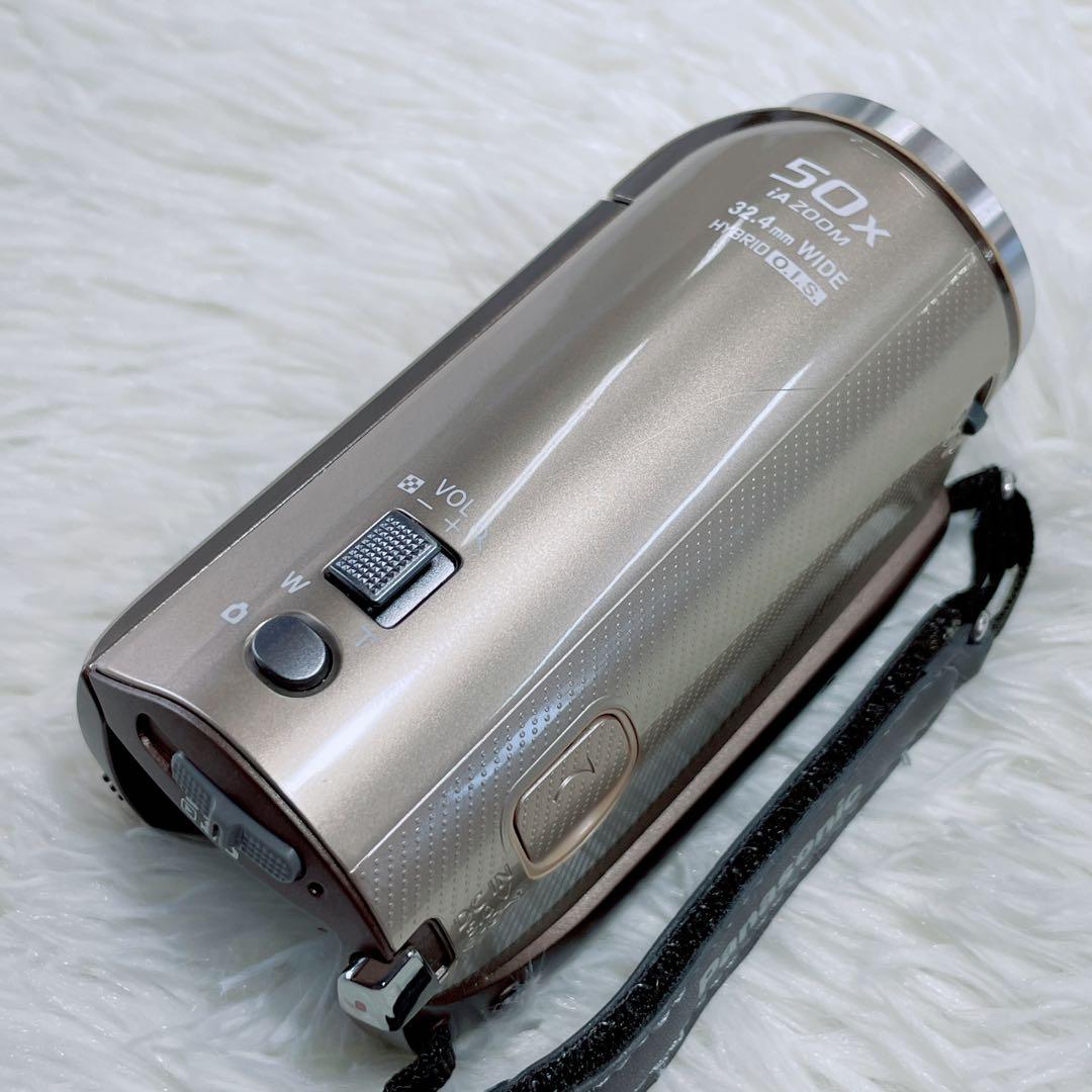 美品 Panasonic ビデオカメラ 【HC-V300M】ゴールド 付属品付き