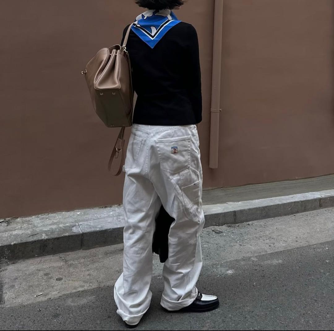 ok.soon×piccadilly コットンホワイトペインターパンツ