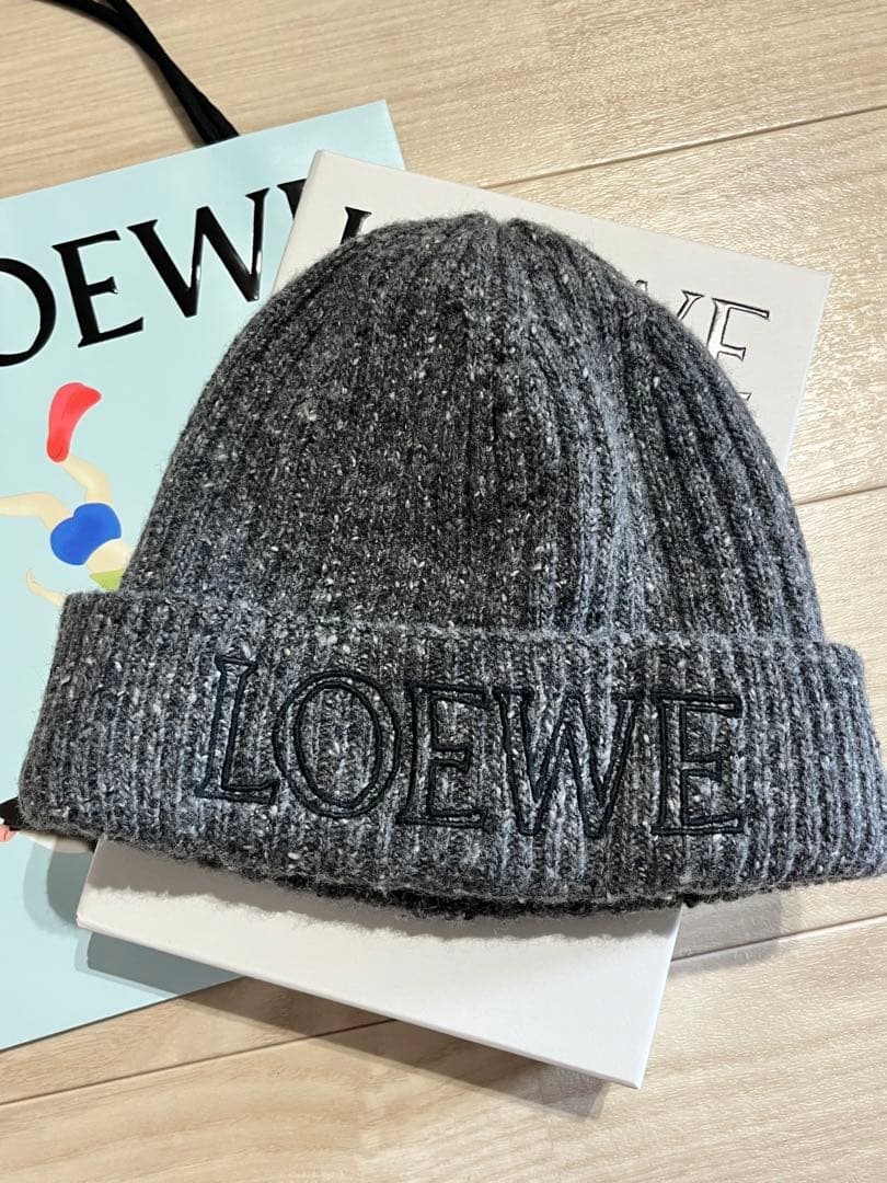 LOEWE ロエベ ニット帽 ビーニー ウール