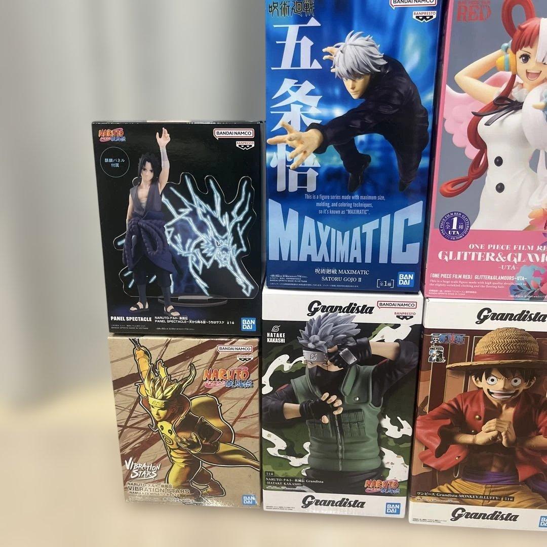 【匿名配送】ワンピースナルトドラゴンボール等プライズフィギュア18点まとめ売り！