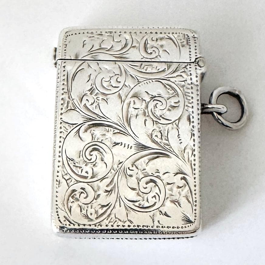 ★1899年代 英国★アンティーク/純銀製/マッチケース/925/チェスター