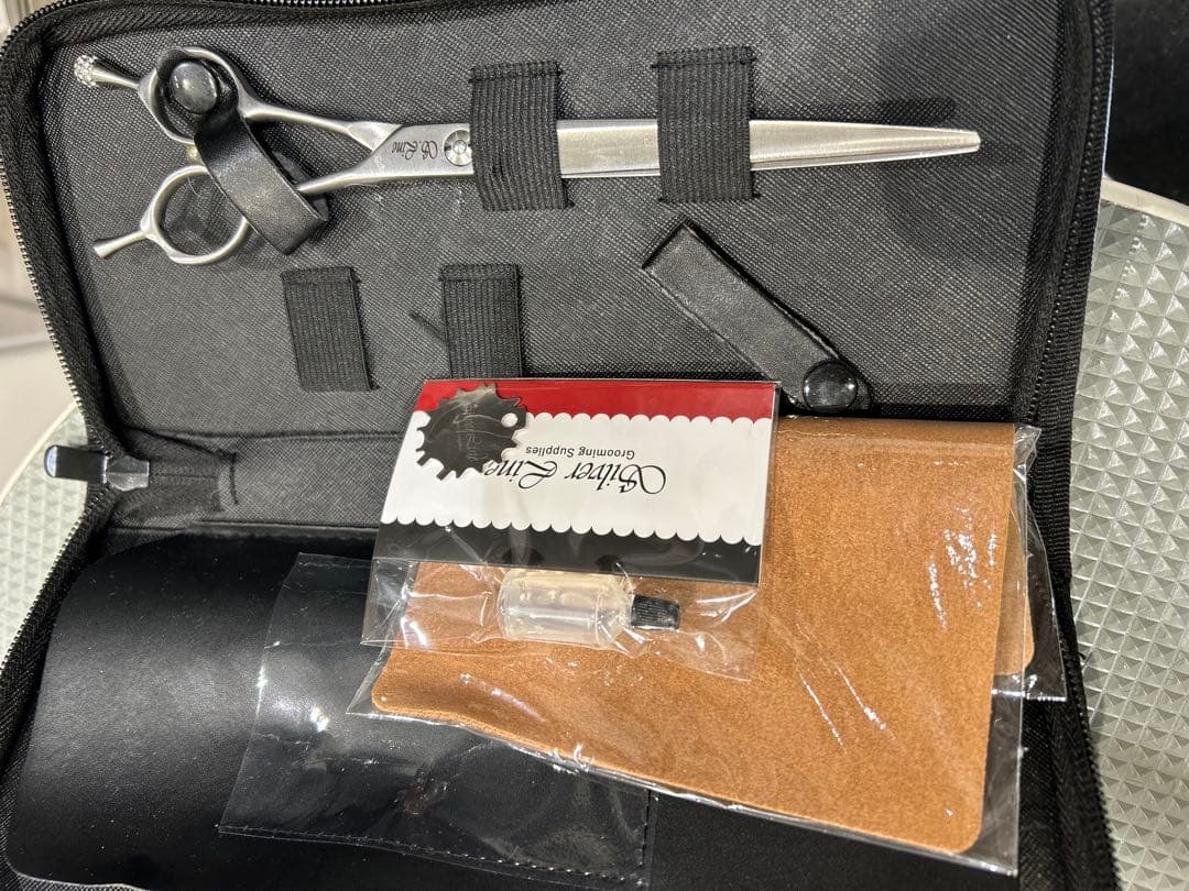 美品SilverLine シルバーラインギザ刃ディープカーブシザー　7.5