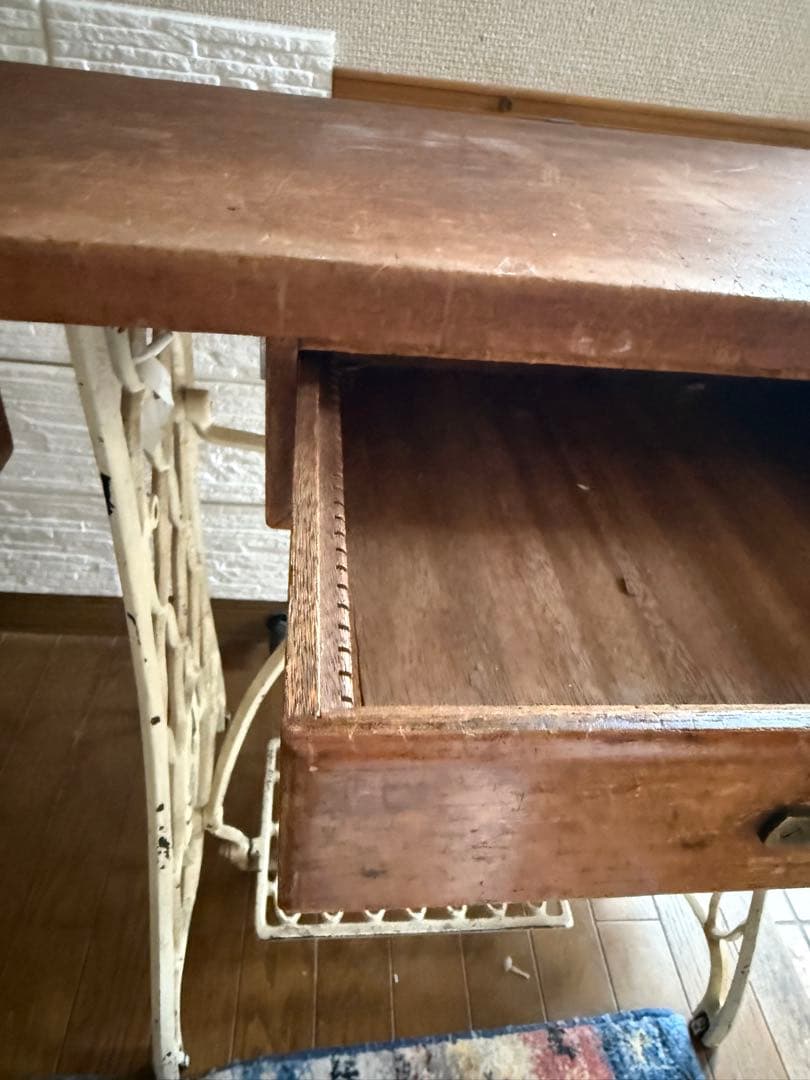 ha---co アンティーク シンガー ミシン 網目 鉄脚 足踏みミシン