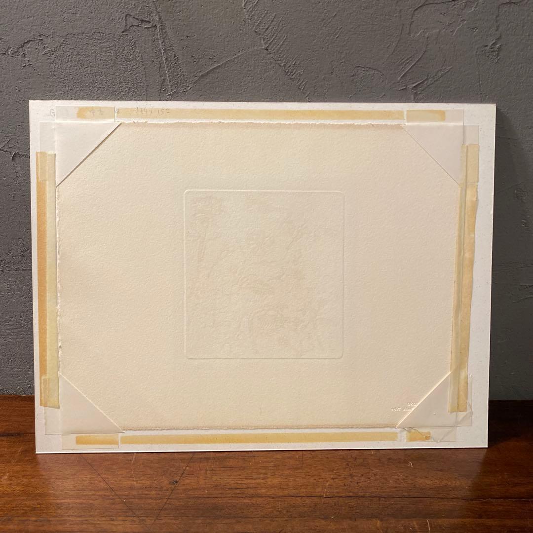 中本達也 「小さな花」 AP 額装品 東京国立近代美術館所蔵品 銅版画