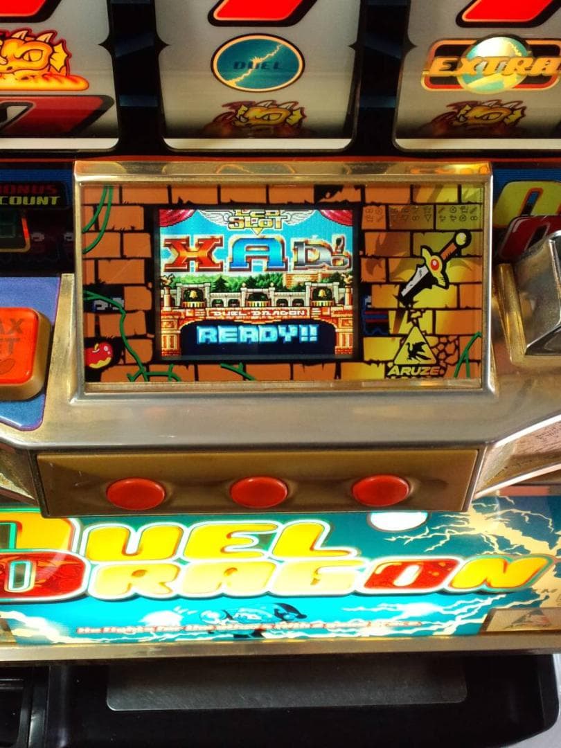 【パチスロ実機】アルゼ★デュエルドラゴンR【不要機付】４号機・レア・人気台