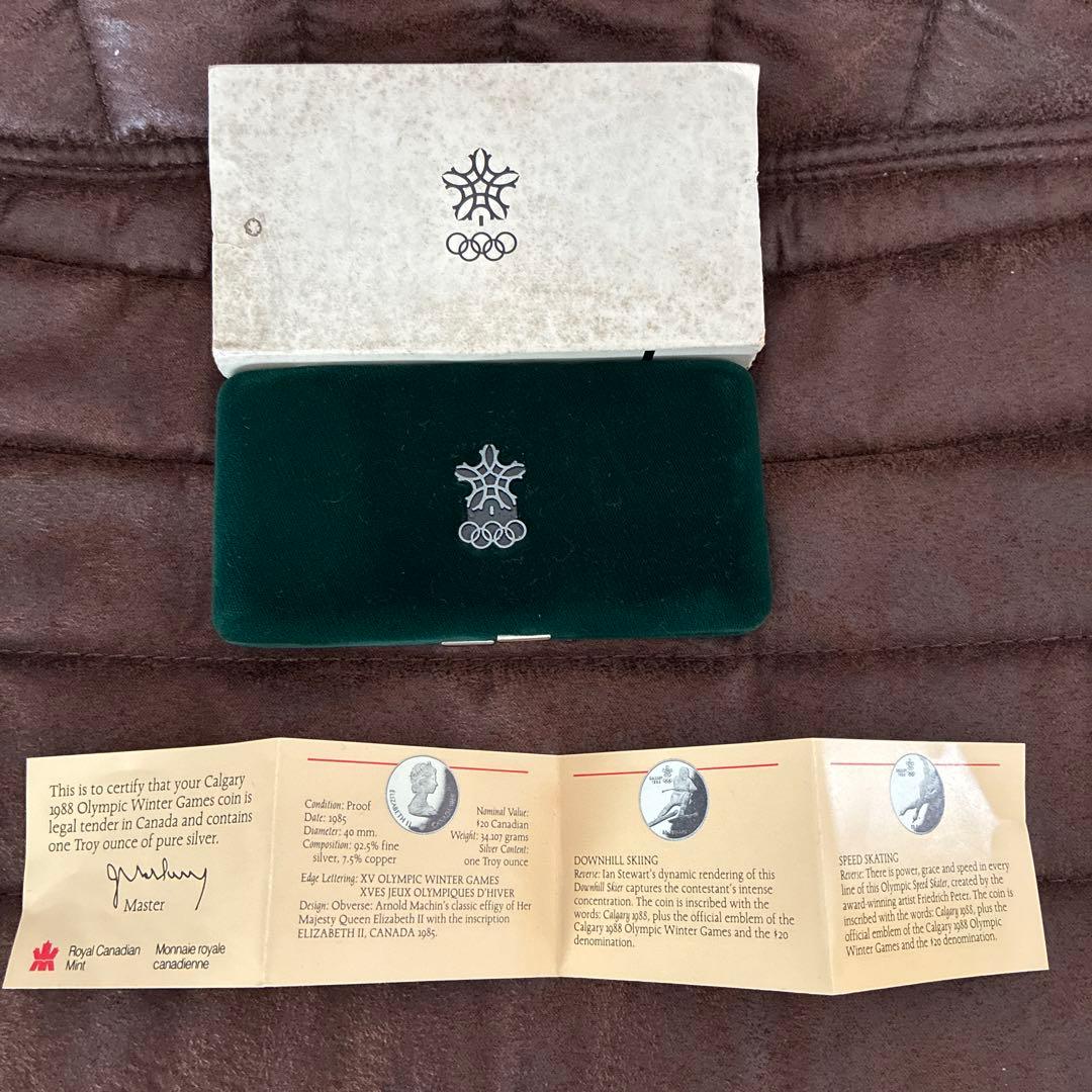 1988年カルガリーオリンピック記念銀貨セット