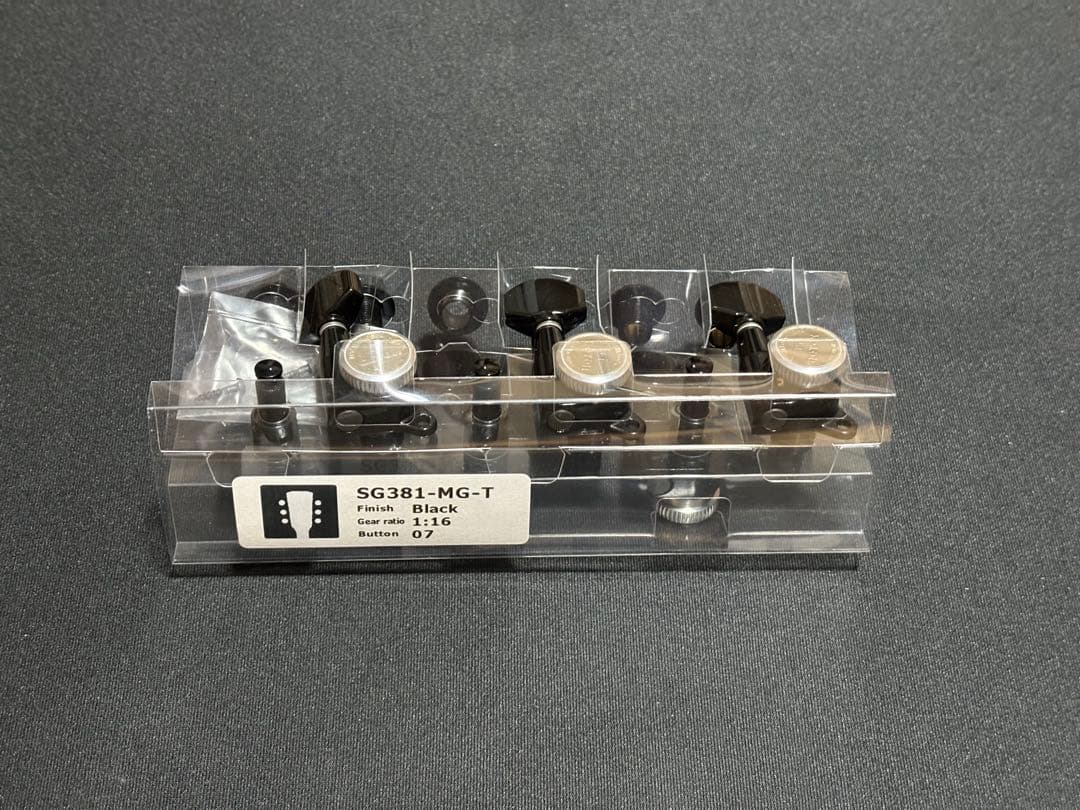 【未使用品】GOTOH ギターペグ　SG381-MG-T ブラック