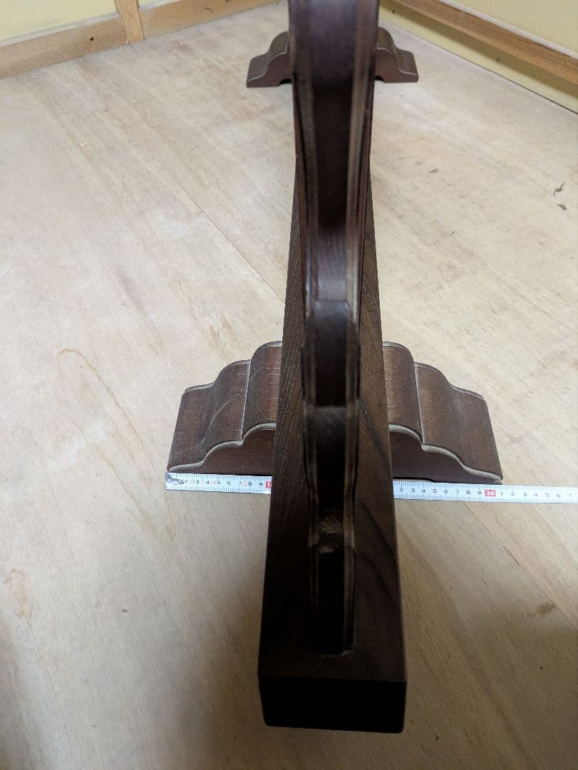 木製 黒漆塗り 螺鈿細工 衝立