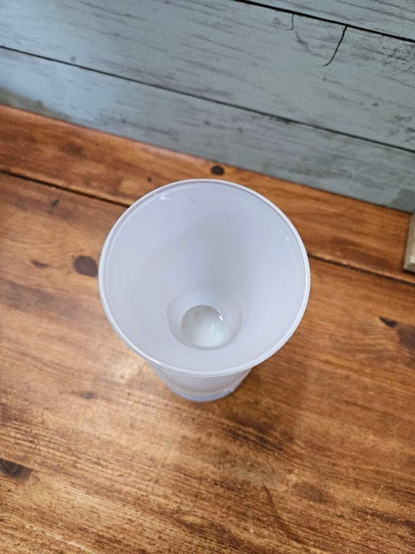 フランスアンティーク オパールセントガラスの花瓶 グラス 花器 花入れ