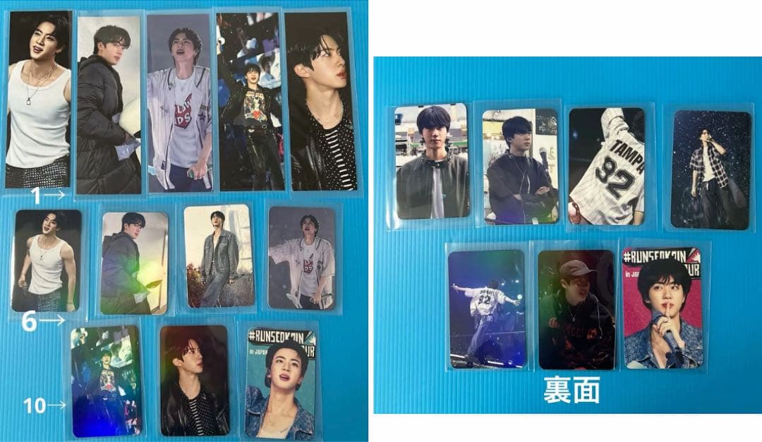 BTS JIN キャンバスポーチ（ブラック・ピンク）