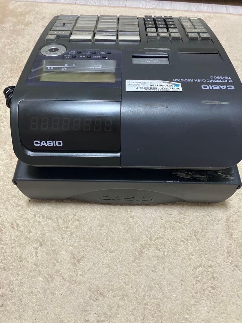 カシオ CASIO 電子レジスター TE-2500 送料無料