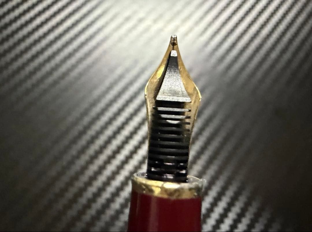 美品 モンブラン マイスターシュテュック 144 ボルドー 中白 M 万年筆