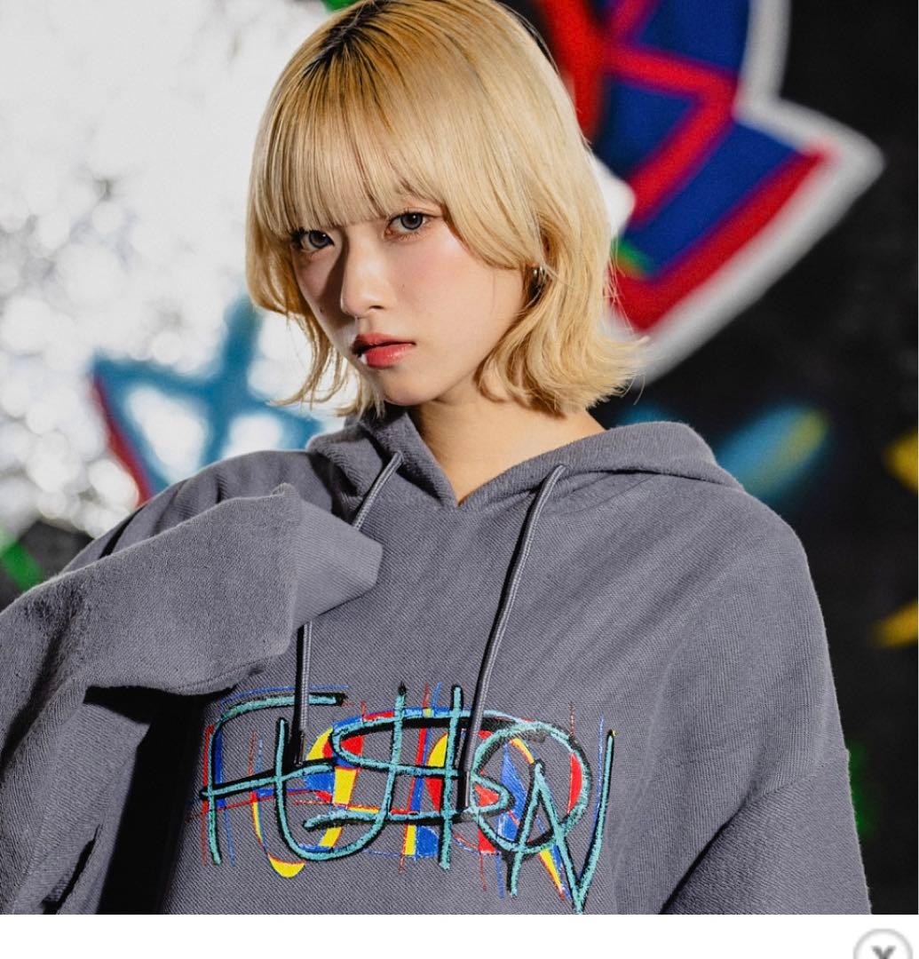 バウンディvaundyツアーグッズFUSION新品デニムパーカーmサイズグレー