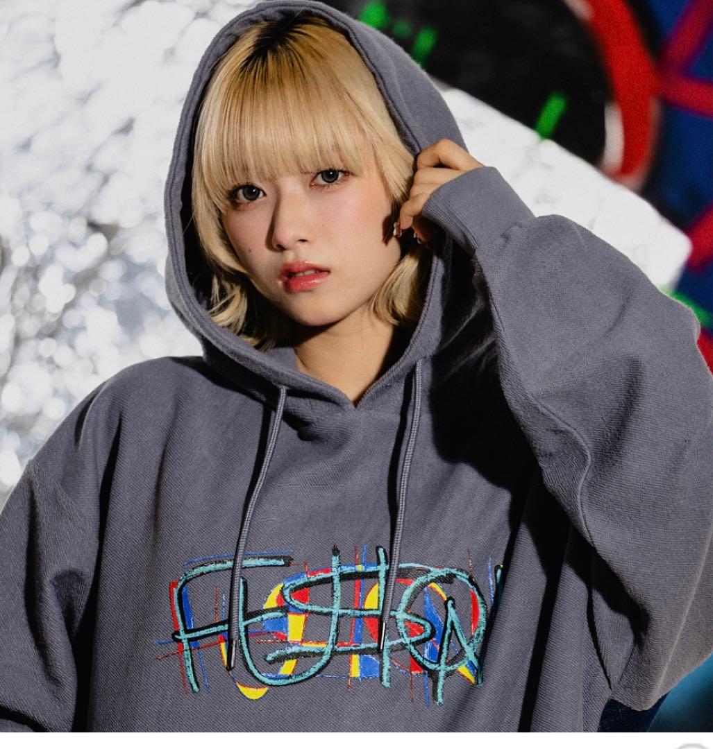 バウンディvaundyツアーグッズFUSION新品デニムパーカーmサイズグレー