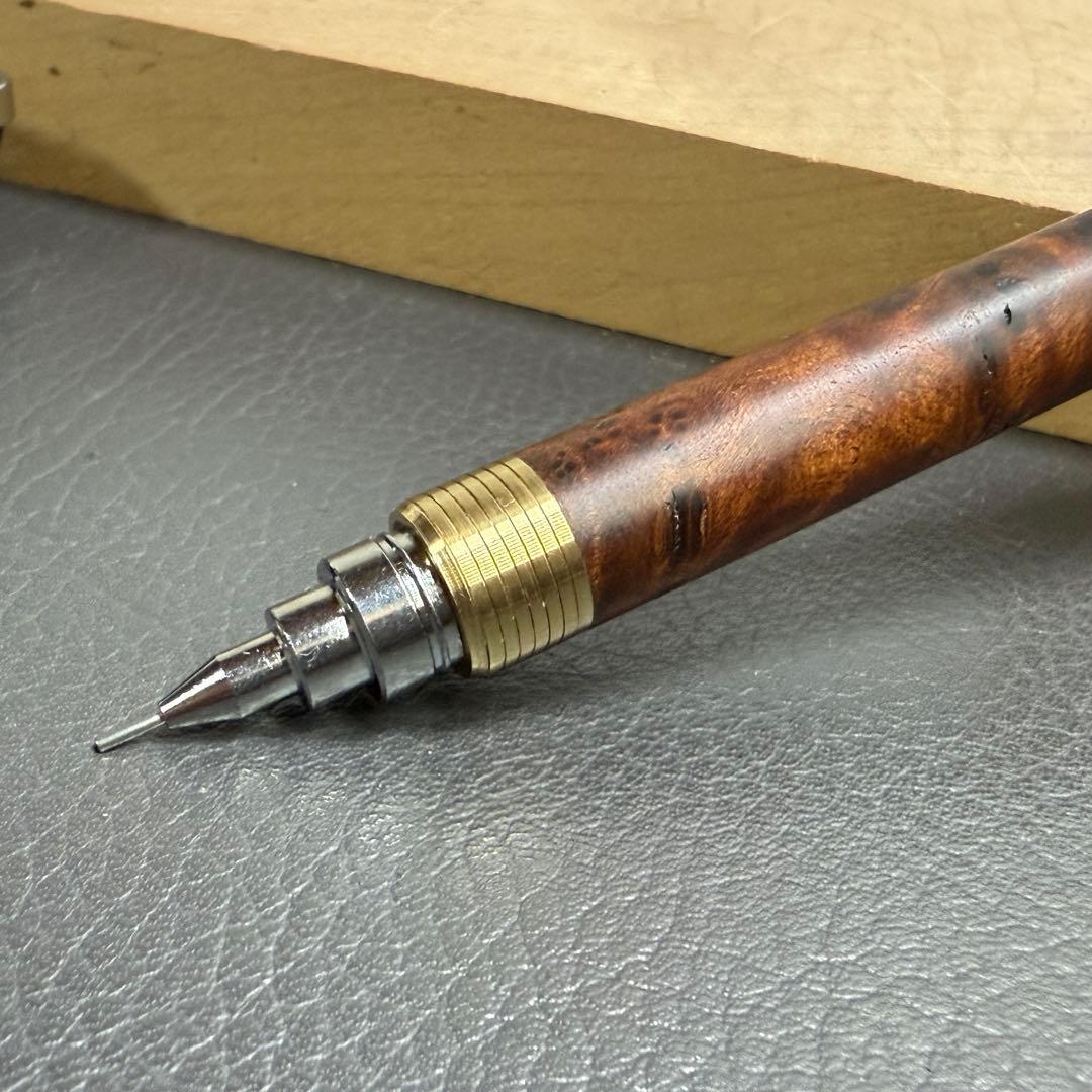 hone194台湾樟葡萄杢　瘤　最強低重心　溝付き　真鍮　瘤の欠け多い