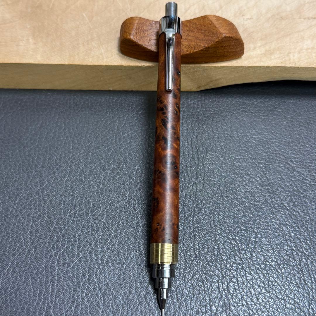 hone194台湾樟葡萄杢　瘤　最強低重心　溝付き　真鍮　瘤の欠け多い