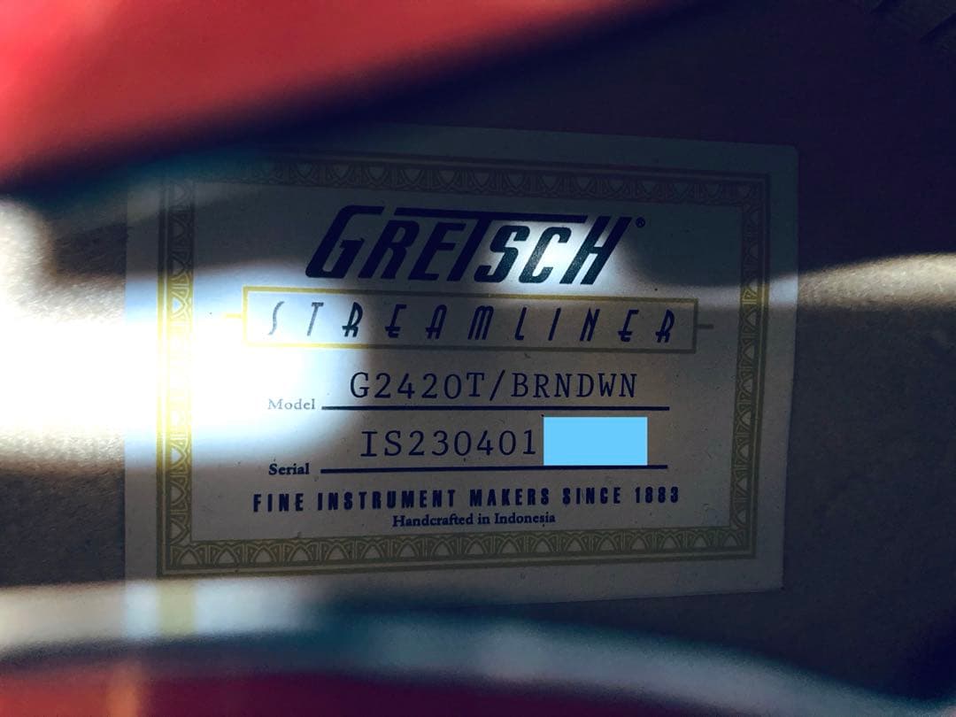 Gretsch G2420T Streamliner Hollow美品 メンテ済