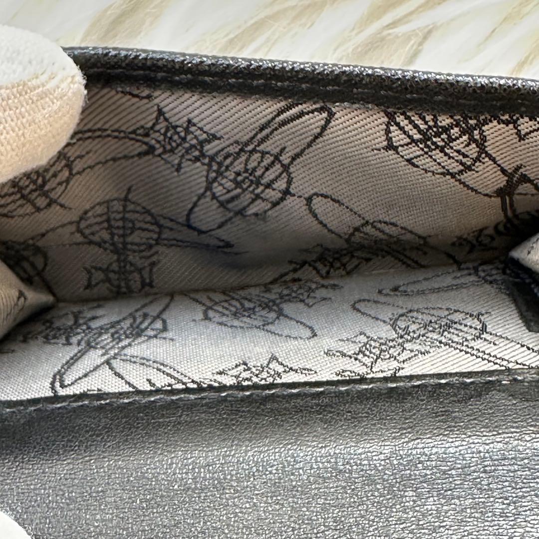 Vivienne Westwood 財布 ブラック 三つ折り レター型 レザー