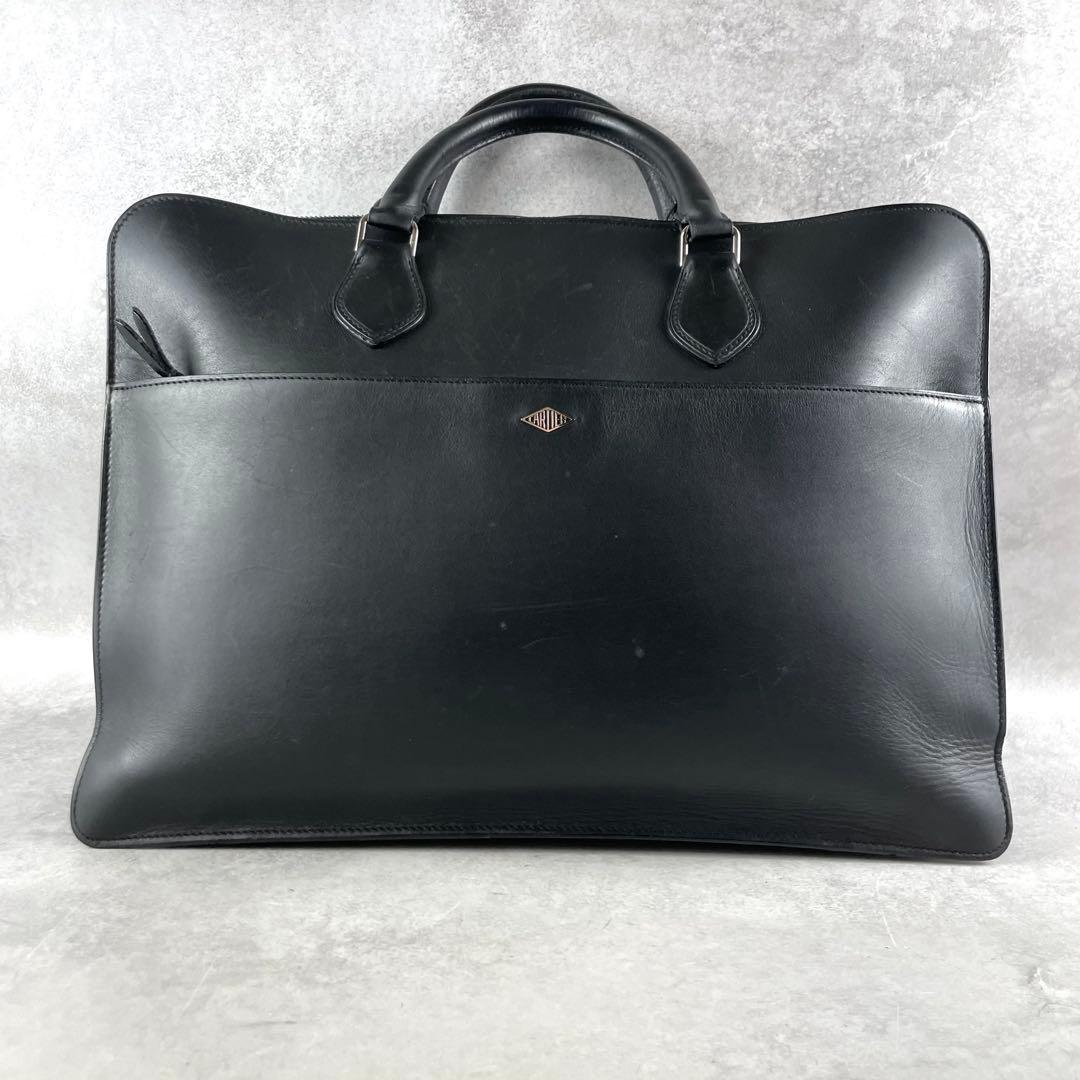 入手困難✨ カルティエ Cartier ビジネスバッグ レザー ロゴ ブラック