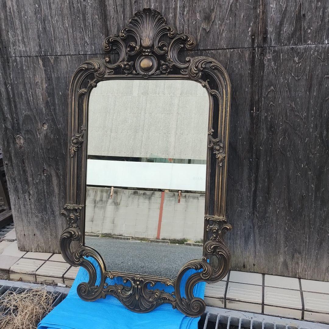 バロック様式 古い大きな鏡