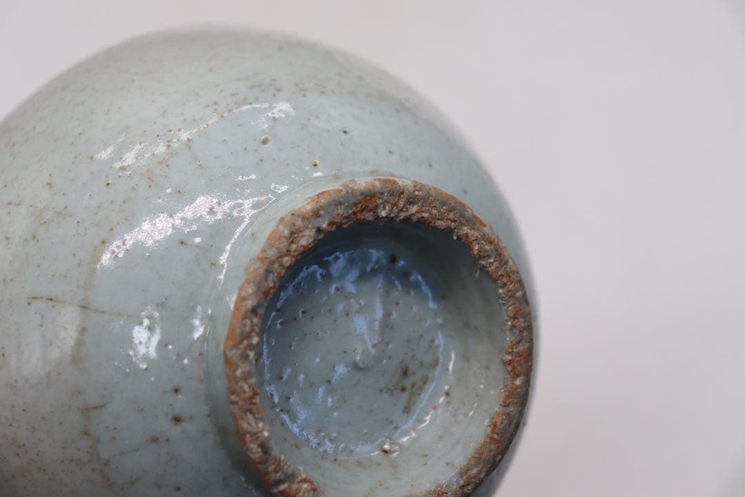 李朝　白磁茶碗　木箱付　送料込み250214