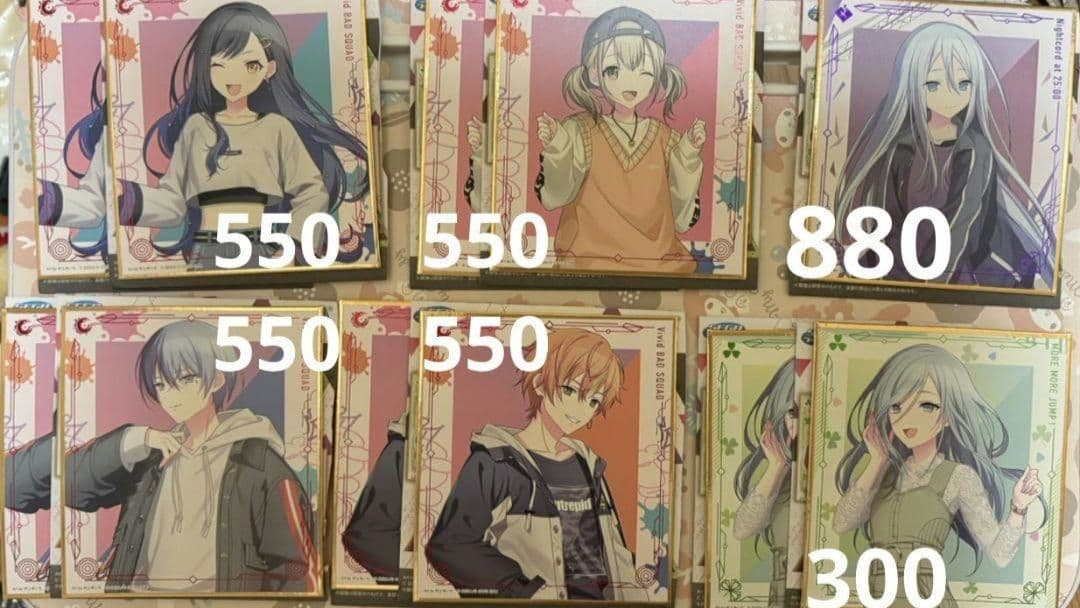 プロセカ 特典 カード 缶バッチ アクスタ パシャこれ 色紙 サンリオ アクキー